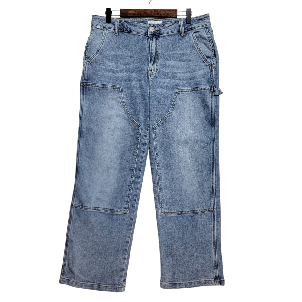 Ceros‎ Womens Size 9/29 Double Knee Carpenter Denim Blue Jeans